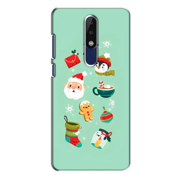 Чехол с принтом «Настроение НГ» для Nokia 5.1 Plus (X5)