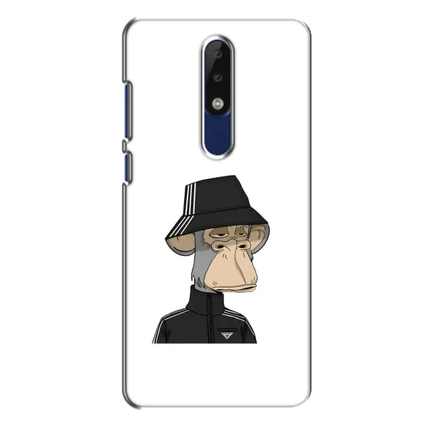 Чохол з принтом «мавпа NFT Adidas» для Nokia 5.1 Plus (X5)