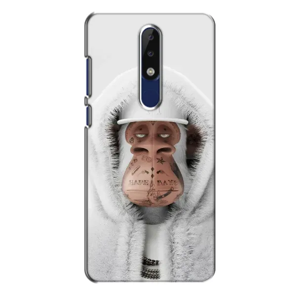 Чохол з принтом «мавпа NFT в тату» для Nokia 5.1 Plus (X5)