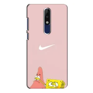 Чохол з принтом «Патрік і Губка» для Nokia 5.1 Plus (X5)