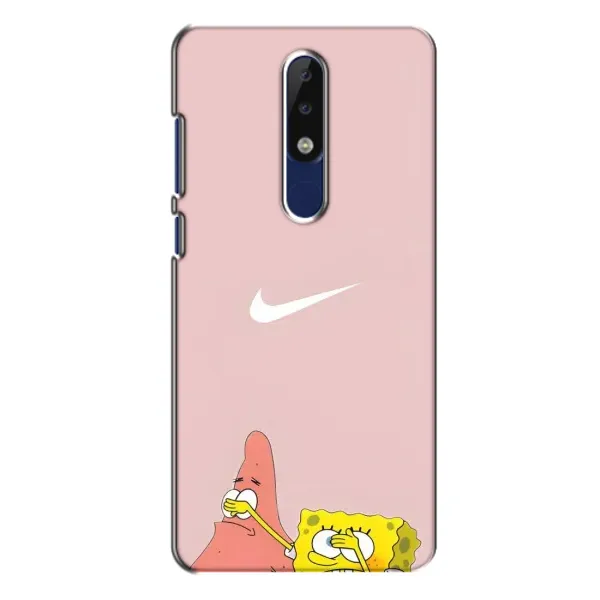 Чохол з принтом «Патрік і Губка» для Nokia 5.1 Plus (X5)