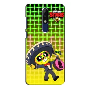 Чехлы Brawl Stars для Nokia 5.1 Plus (X5) (AlphaPrint) (Поко в самбреро)
