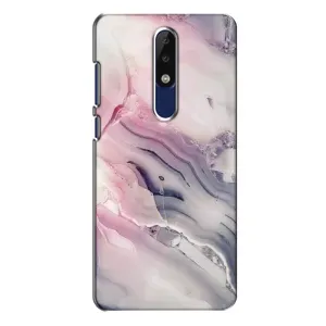 Мраморний чехол на Nokia 5.1 Plus (X5) (VPrint) (Пурпурний Мрамор)