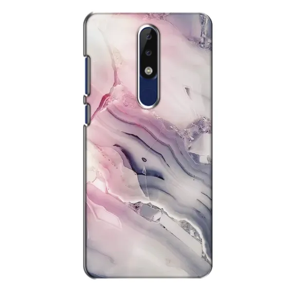 Чохол з принтом «Пурпурний Мрамор» для Nokia 5.1 Plus (X5)