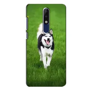 Чохол з Хаскі Nokia 5.1 Plus (X5) - (AlphaPrint) (Радісний Хаскі)