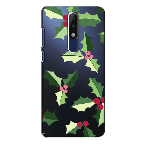 Чохол з принтом «Різдвяний фон» для Nokia 5.1 Plus (X5)
