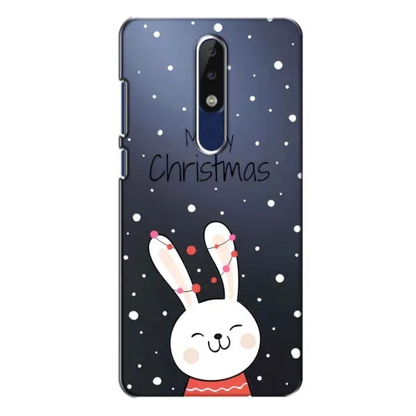 Чохол з принтом «Різдвяний заєць» для Nokia 5.1 Plus (X5)