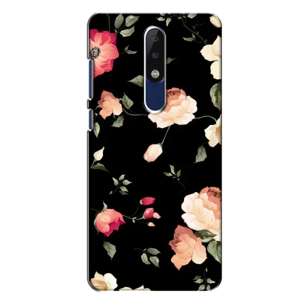 Чехол с принтом «Розочки» для Nokia 5.1 Plus (X5)