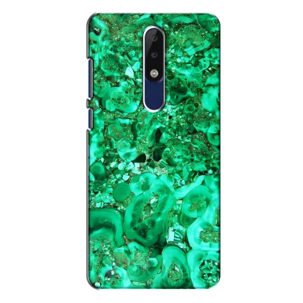 Чохол з принтом «Салатовий Мрамор» для Nokia 5.1 Plus (X5)