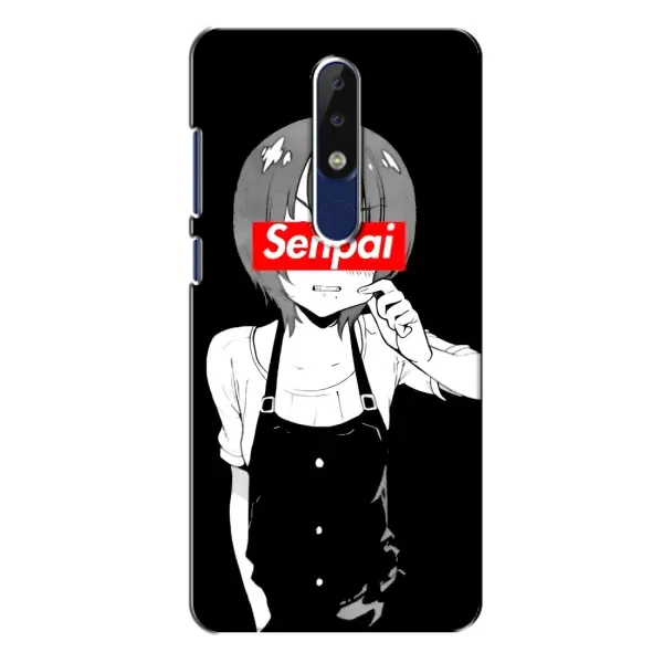 Чохол з принтом «Senpai» для Nokia 5.1 Plus (X5)