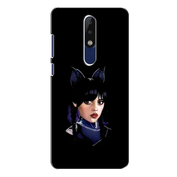 Чохол з принтом «серйозна Венздей» для Nokia 5.1 Plus (X5)