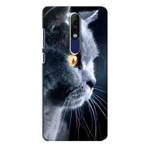Чохли з Котиками для Nokia 5.1 Plus (X5) (VPrint) (Сірий Кіт)