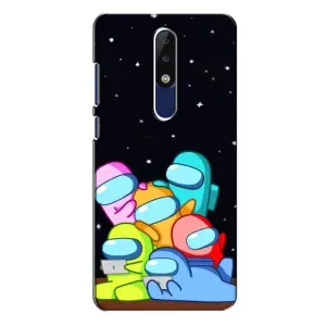 Чохли Амонг Ас для Nokia 5.1 Plus (X5) (AlphaPrint) (Скіни в космосі)