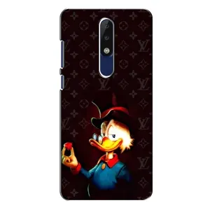 Чехлы для Nokia 5.1 Plus (X5) - Скрудж МакДак Louis Vuitton (PREMIUMPrint) (Скрудж с бриллиантом)