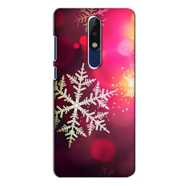 Чехол с принтом «Снежинка» для Nokia 5.1 Plus (X5)