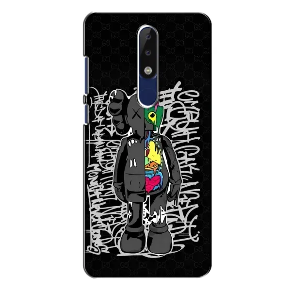 Чохол з принтом «Стиль Bearbrick» для Nokia 5.1 Plus (X5)