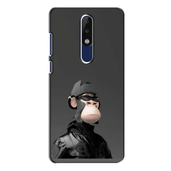 Чохол з принтом «стильна мавпа NFT» для Nokia 5.1 Plus (X5)
