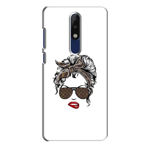 Чохол з принтом «стильна з луі вітон» для Nokia 5.1 Plus (X5)