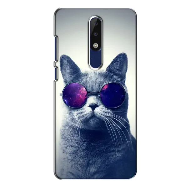 Чохол з принтом «Стильний кіт» для Nokia 5.1 Plus (X5)