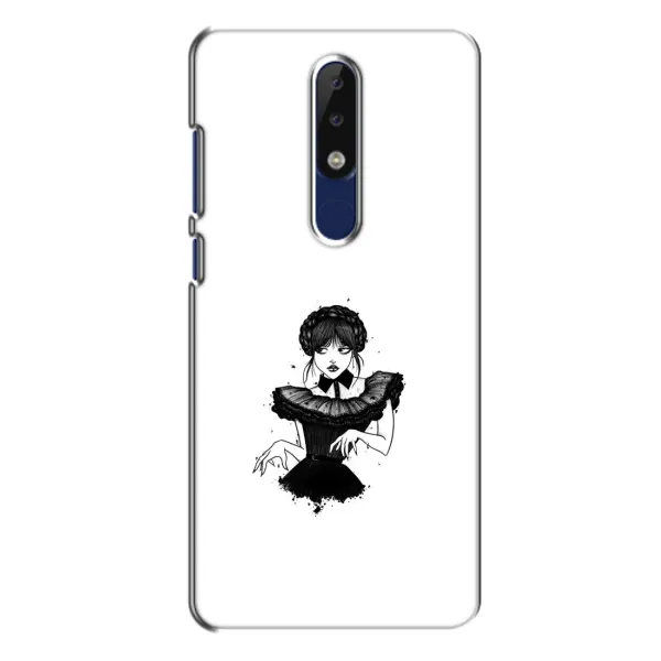 Чохол з принтом «танець Венздей» для Nokia 5.1 Plus (X5)