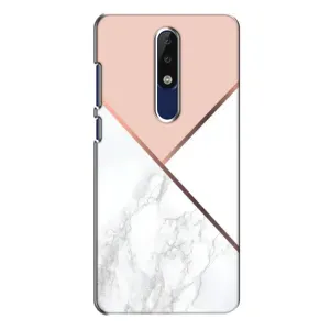 Мраморний чехол на Nokia 5.1 Plus (X5) (VPrint) (Тройний мрамор)