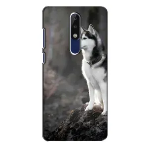 Чохол з Хаскі Nokia 5.1 Plus (X5) - (AlphaPrint) (Вірний собака)