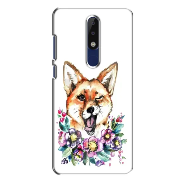 Чохол з принтом «Весела лисичка» для Nokia 5.1 Plus (X5)