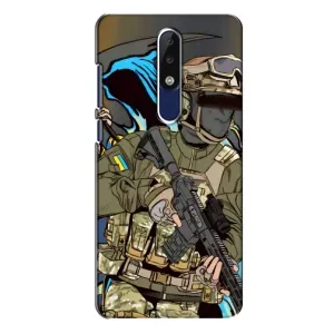 Чехлы с картинкой ЗСУ для Nokia 5.1 Plus (X5) (AlphaPrint) (Воїн ЗСУ)