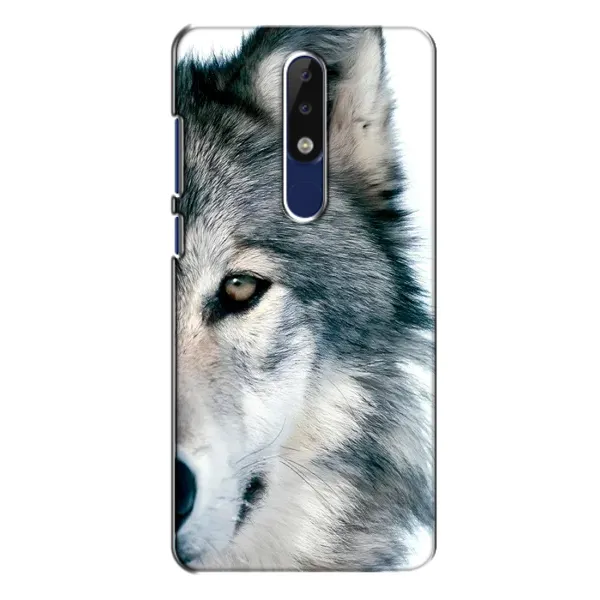 Чехол с принтом «Волк» для Nokia 5.1 Plus (X5)