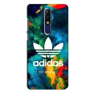 Чохли Адидас для Nokia 5.1 Plus (X5) (AlphaPrint) (Яскравий Адідас)