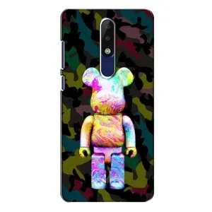 Чехлы для Nokia 5.1 Plus (X5) - Bearbrick Louis Vuitton (PREMIUMPrint) (Яркий Bearbrick)