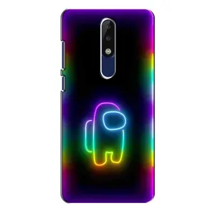 Чохли Амонг Ас для Nokia 5.1 Plus (X5) (AlphaPrint) (Яскравий скін)