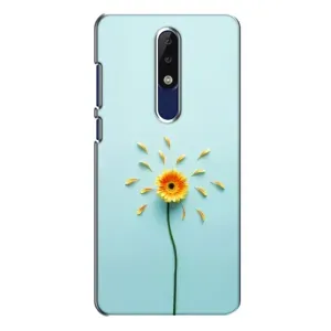 Чехлы с Цветами для Nokia 5.1 Plus (X5) (VPrint) (Желтый цветок)