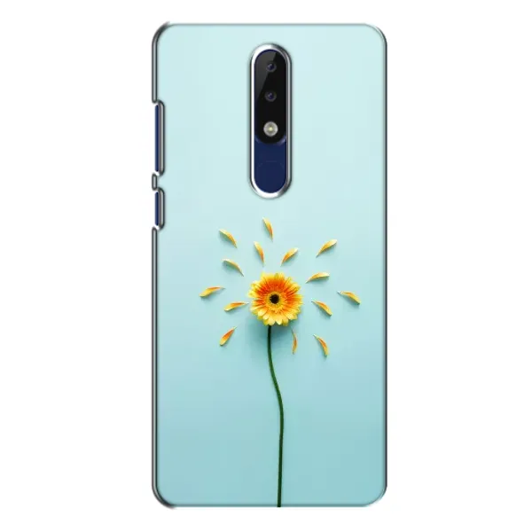 Чехол с принтом «Желтый цветок» для Nokia 5.1 Plus (X5)