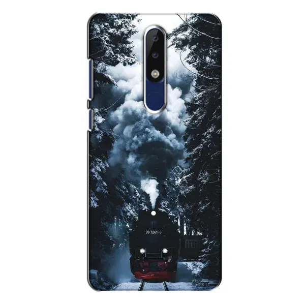 Чохол з принтом «Зимовий потяг» для Nokia 5.1 Plus (X5)
