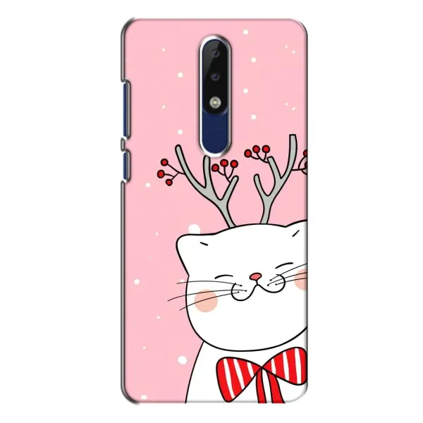 Чехол с принтом «Зимний кот» для Nokia 5.1 Plus (X5)