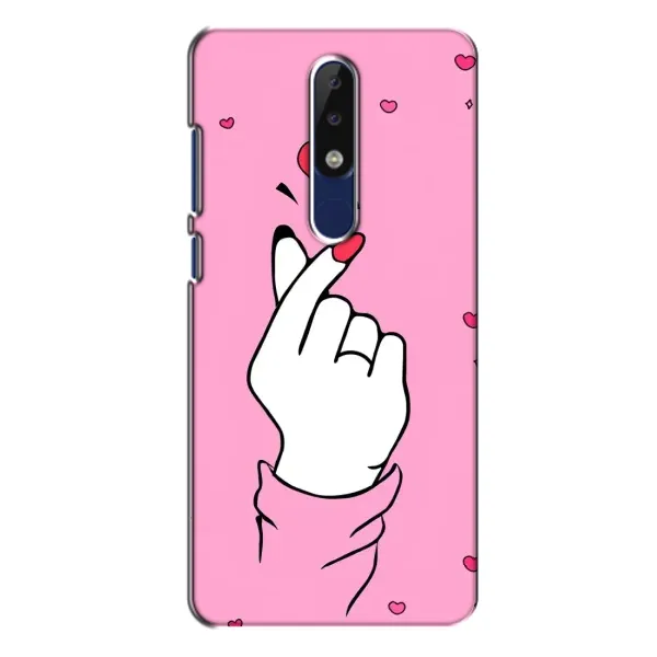 Чохол з принтом «Знак Love» для Nokia 5.1 Plus (X5)