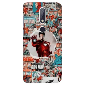 Чохли з героями Марвел Nokia 6.1 Plus (VPrint) (Айронмен)
