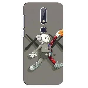 Чохли для Nokia 6.1 Plus - Bearbrick Louis Vuitton (PREMIUMPrint) (Беарбрік Джордан)