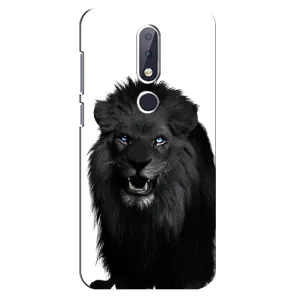 Чохли з картинкою животних Nokia 6.1 Plus (Чорний ЛЕВ)