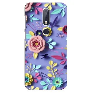 Чохли з квітами для Nokia 6.1 Plus (VPrint) (Дизайн квітів)