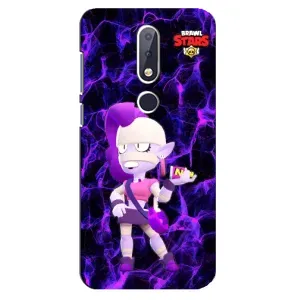 Чехлы Brawl Stars для Nokia 6.1 Plus (AlphaPrint) (Емз Бравл Старс)