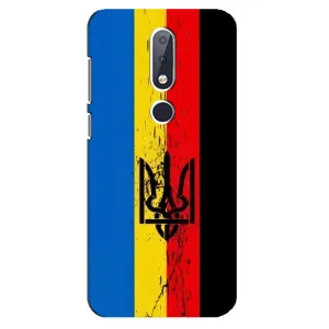 Украинские Чехлы для Nokia 6.1 Plus с картинкой УПА (AlphaPrint) (Прапор УПА)
