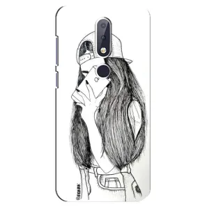 Чохол з друком для Nokia 6.1 Plus - (Мода) (AlphaPrint) (Фото дівчини)