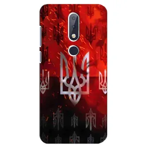 Украинские Чехлы для Nokia 6.1 Plus с картинкой УПА (AlphaPrint) (ГЕРБ УПА)