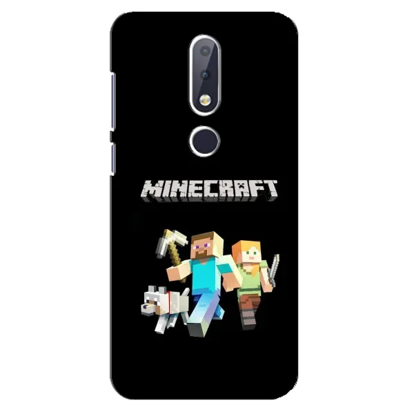 Чохол з принтом «герої Minecraft» для Nokia 6.1 Plus Чохол з принтом «герої Minecraft» для Nokia 6.1 Plus