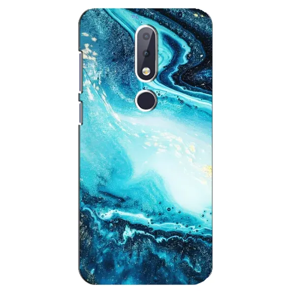 Чохол з принтом «Блакитний мрамор» для Nokia 6.1 Plus