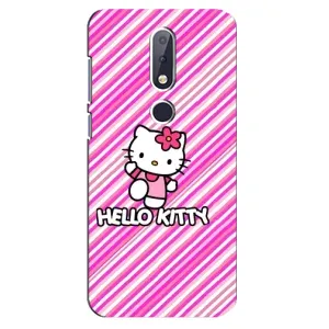 Чохол для дитини на Нокіа 6,1 Плюс (VPrint) (Hello Kytty)