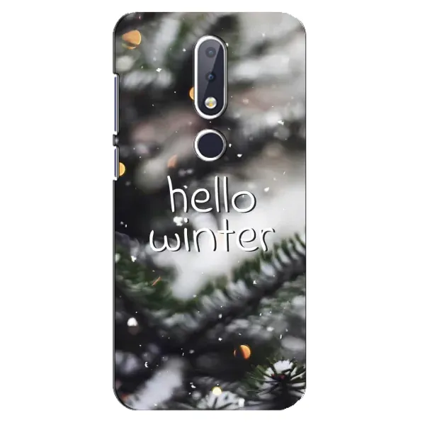 Чехол с принтом «Hello winter» для Nokia 6.1 Plus