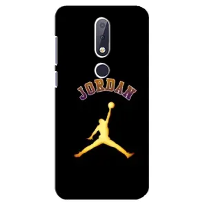 Чохли для Nokia 6.1 Plus - з картинкою JORDAN (AlphaPrint) (Jordan Gold)